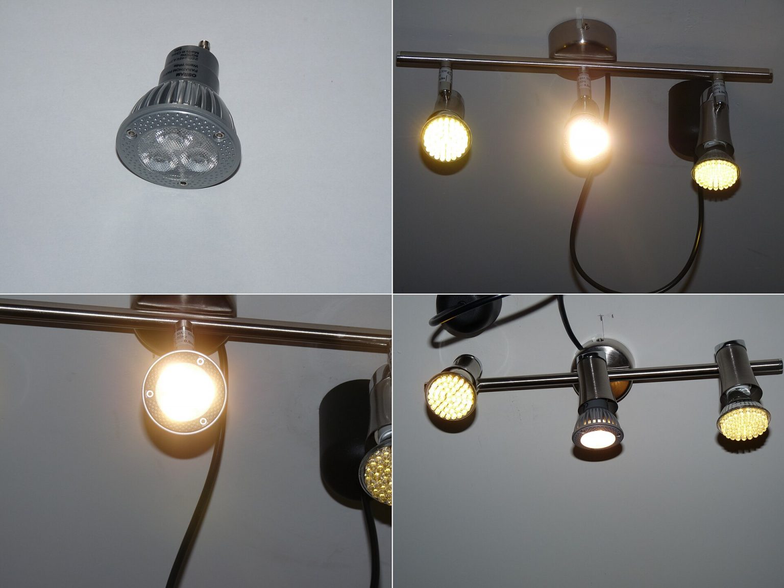 Modern LED lighting in a commercial interior